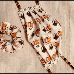 RBG mask & scrunchie gift set cotton NWT